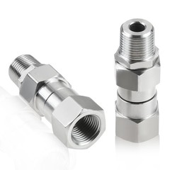 MOOTVGOO 2 Pack 3/8″ NPT Pressure Washer Swivel Fittings, Stainless Steel…