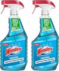 Windex Glass and Window Cleaner Spray Bottle, Packaging Designed to Prevent Leak