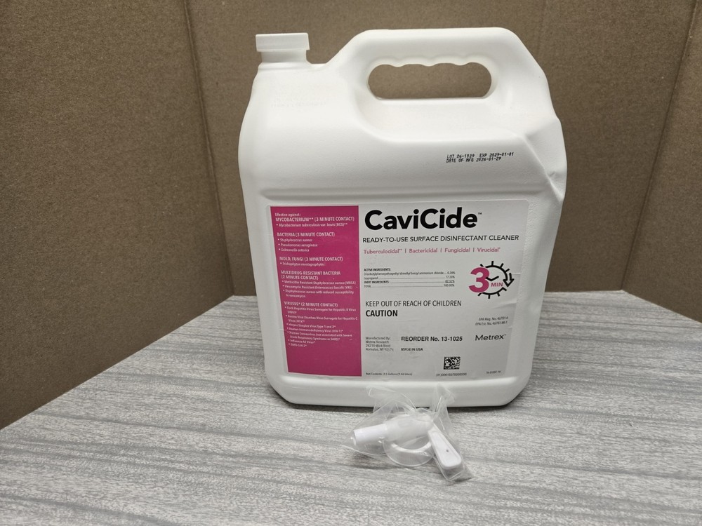 Metrex CaviCide Disinfectant Surface Cleaner (13-1025)- 2.5 Gallon Jug