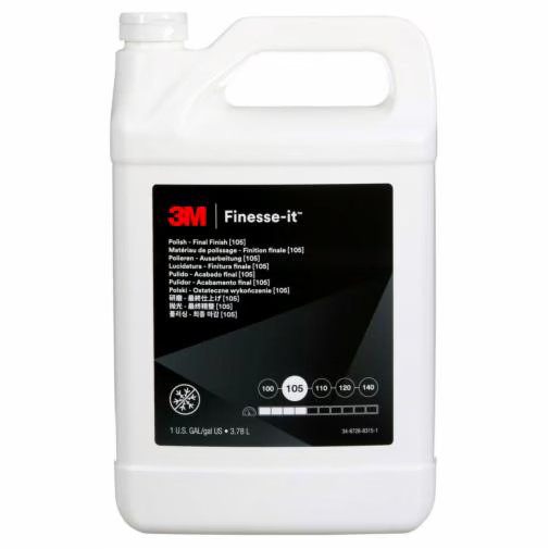 7100075470 – 3M Finesse-it Polish – Final Finish 82878 Gray Easy Clean Up Gallon