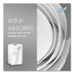 Scott 43961 7.5″ x 900′ 1-Ply Paper Towel Rolls – Green Core/White (6/CT) New