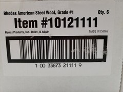 RHODES, CASE OF 72 EACH Medium Grade #1 Steel Wool