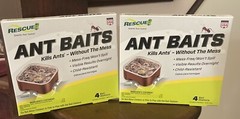 Lot of 2 RESCUE! Ant Bait Indoor 4 Bait Stations Ea., Kills Ants Mess-free New