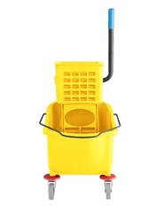 26 QT Yellow Space Saving Combo Mop Bucket and Side Press Wringer Lavex