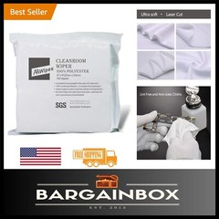 9×9″ Laser Sealed 150 Pcs Polyester Cleanroom Wipes – Lint-Free Soft Touch