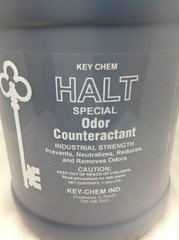 Lot of 4 Gallon Jugs Key Chem Halt Special Odor Counteractant Odor Neutralizer