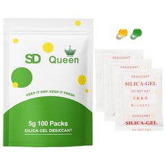 100-Pack 5g Silica Gel Packets – Premium Food Grade Rechargeable Desiccant