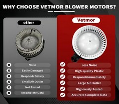 Vetmor 700325 Hvac Heater Blower Motor Fan Compatible Honda 2018-2022 Accord