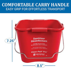Kleen-Pail Pro, Bucket with Handle for Cleaning Products in Commercial and Home