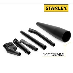 Stanley 13-1584 Micro Cleaning Kit Vacuum Attachments for Wet/Dry Black