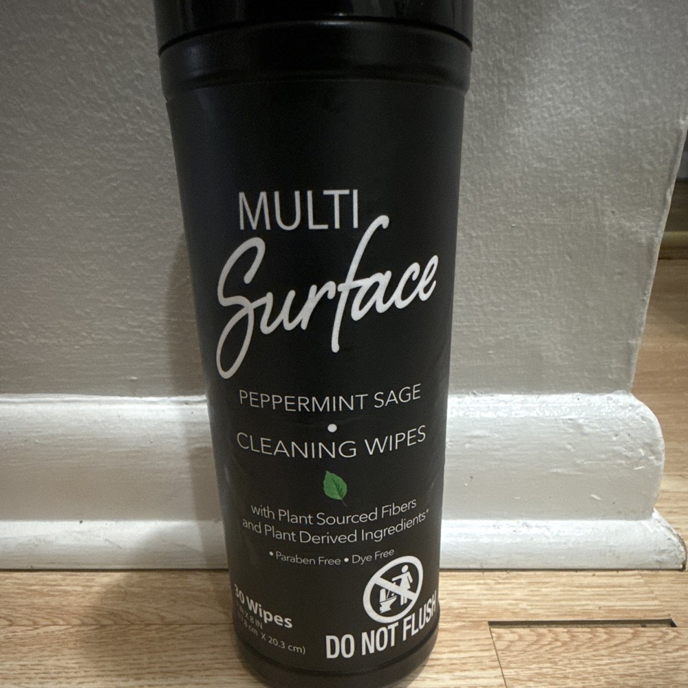 Multi Surface Multi-Surface Cleaner Wipes Canister, Peppermint Sage Scent