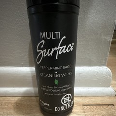 Multi Surface Multi-Surface Cleaner Wipes Canister, Peppermint Sage Scent