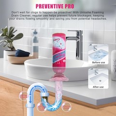Foaming Drain Cleaner, Sink Cleaner and Deodorizer, Drains Clog 2PCS