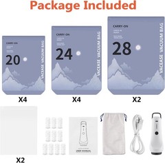 Vacuum Storage Bags with Pump, 10 Pack Travel Compression Bag for Travel,