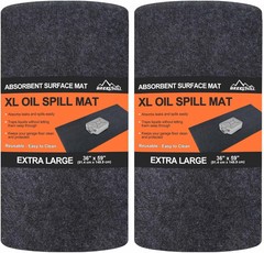 XL Oil Spill Mat (36″ X 59″)(2-Pack), Premium Absorbent Oil Pad, Reusable, Washa