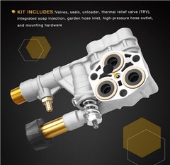 7108366 Pressure Washer Pump Manifold Replacement Kit for 510020 and 520006 Axia