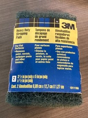 3M Heavy Duty Stripping Pads For Flat Surfaces (2 Pads = 3.5″ x 5″ x 1/2″ Each)