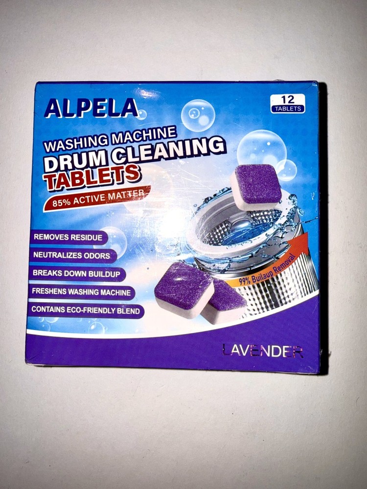 New ALPELA Lavender washing machine Cleaner Tablets 12 Count – 1 (Pack of 12)