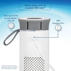 GermGuardian Portable Allergen Air Purifier for Small Spaces with USB Cable, …