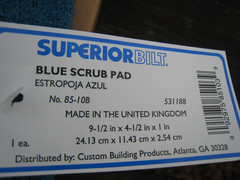 3 yes 3 Superior Bilt BLUE Doodle Medium-duty Scrub Pad, 9-1/2″ x 4-1/2″ x 1″