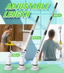 Electric Spin Scrubber For Cleaning Cordless Ipx5 Waterproof Shower Scrubber Bru