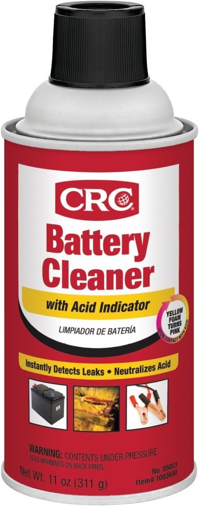 CRC 05023 Battery Cleaner with Acid Indicator – 11 Wt Oz. 11 Ounce (Pack of 1)