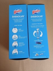 NEW (2) Windex Dissolve Glass Cleaner Concentrated Pod Starter Kit FREE SHIPPING