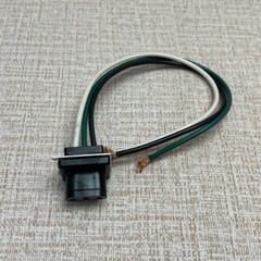 Powr-Flite PX49 RECEPTICAL MOLDED RUBBER 3 WIRE W/CLIP NEW OLD STOCK