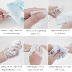 HYGIENJOY-Rinse Free Bath Sponges No Rinse Bathing 1 Count (Pack of 25)