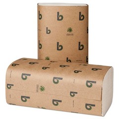 Boardwalk BWK52GREEN Green Single-Fold Towels 250/pk 9.13×10.25