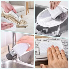 GLIMGLINT 12PK Magic Sponges Cleaning Eraser, Powerful Scrubber Foam White