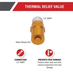 Simpson 7101359 Thermal Relief Valve for Gas Powered Pressure Washer Pumps