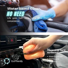 Car Cleaning Gel Kit for Car Interior, High End Orange Scented C Color: Orange