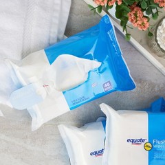 Flushable Wipes Fresh Scent 5 Packs of 48 Wipes 240 Total Wipes