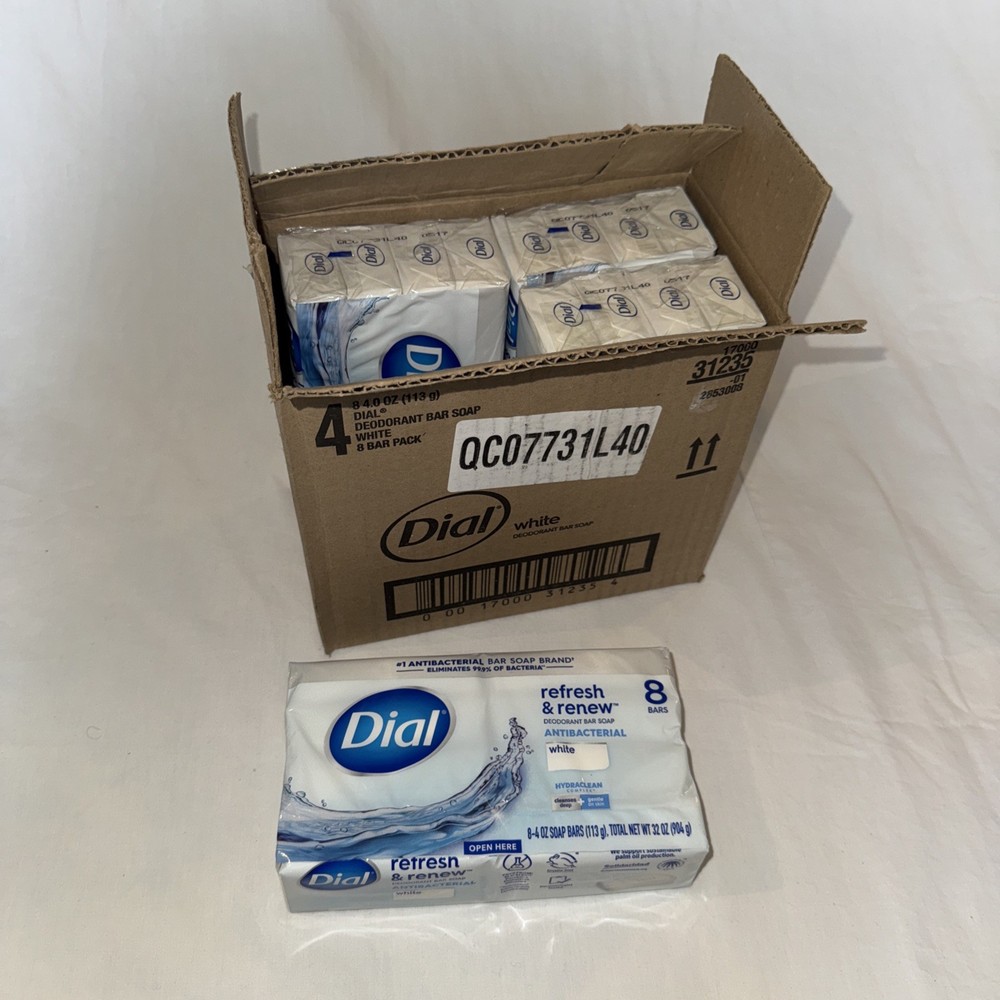 Dial 92633 4 oz. Deodorant Bar Soap – Iconic Dial Soap Scent (32/Carton) New