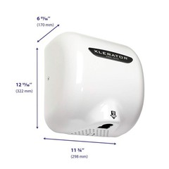 Excel Dryer XLERATOR XL-BW 1.1N High Speed Commercial Hand Dryer, White Therm…