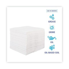 Boardwalk V040QPW 12 in. x 13 in. DRC Wipers – White (1008/Carton) New