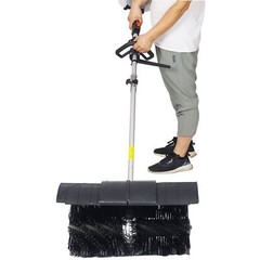 52CC 2 STROKE Snow Sweeper GASOLINE POWERED BROOM SWEEPER BROOM BRUSH Black