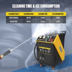 Dry Ice Blasting Cleaning Machine Dry Ice Blaster Cleaner Dual Pressure Gauge