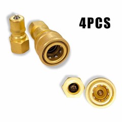 USA 2 Sets 1/4″ Brass Quick Disconnect Coupler Carpet Cleaning for Wands Hose #E