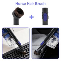 Vacuum Crevice Tool Brush Replacement Parts for 2 inches, Gray