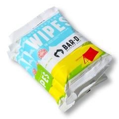 Bar-D Biodegradable Body Wipes with Tea Tree Oil 10 Count (Pack of 3), White