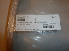 Tennant 760649 – Genuine OEM STRAP, .11 1.5W 26.5L, 2/.28H [BUTYL] LOT OF 4
