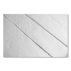 Tablemate PT549WH 54 x 108 Table Set Poly Tissue Table Cover – White (6/PK) New