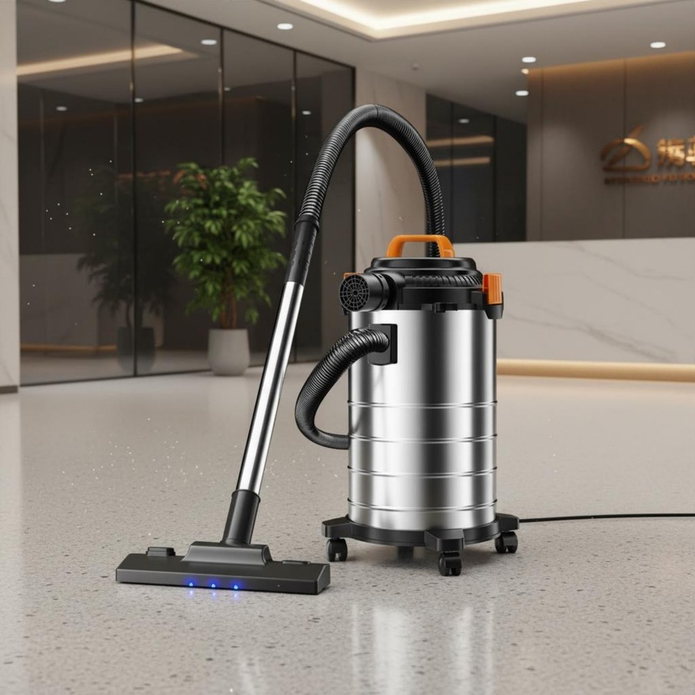 Wet Dry Vacuum Cleaner Low Noise Operation 3-in-1 Blower Vacuum LED Floor Light