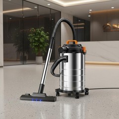 Wet Dry Vacuum Cleaner Low Noise Operation 3-in-1 Blower Vacuum LED Floor Light