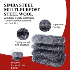 Steel Wool # 3 – Extra Coarse – 16 Pads Multi-use for Tough Cleaning, Paint a…