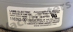 Pressure Parts 8.685-442.0 Ametek 120V 2-Stage Vacuum Motor / Blower 116392-00