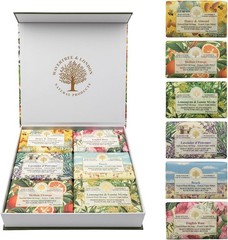 Natural Soap Bars Set (Set of 6), 7 Oz Assorted