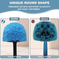 2pcs Spider Web Brush Head Twist On Cobweb Cleaner for Standard Acme Threaded Po